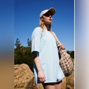 Free People🩵Hot Shot Romper Tee New With Tags💎